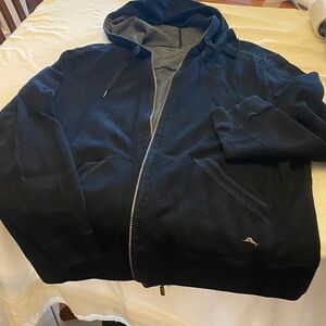 Tommy Bahama Reverseable Zip-Up Sweater with Hood